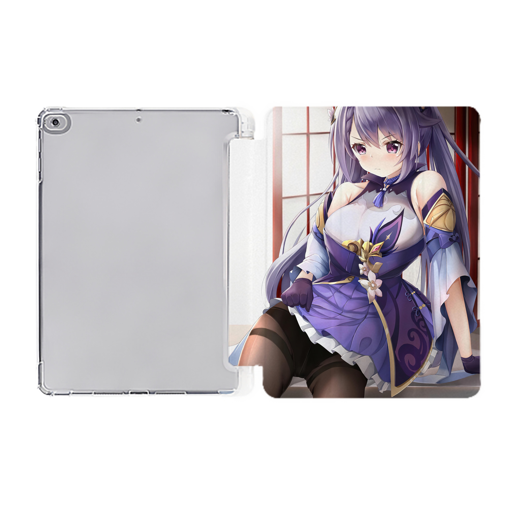 げんし神 genshin IPad ケース ペン収納付き 三つ折りスタンド PUレザー×シリコン 対応機種9.5/10.5/10.9インチ